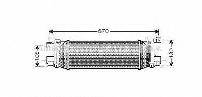 AVA QUALITY COOLING fda4401 -  Интеркулер